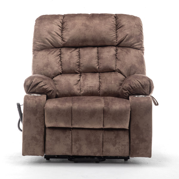 Latitude Run® Dual Motor Big Man Recliner Chair Lay Flat in 73.22